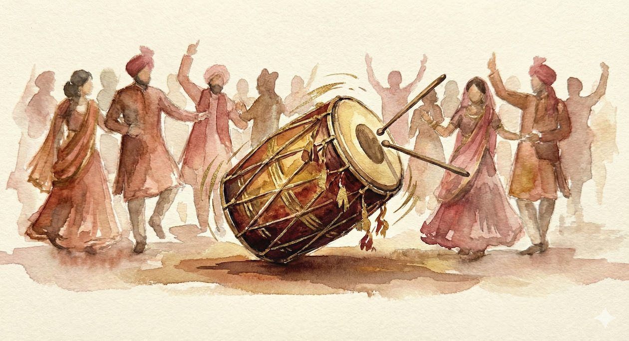 Baraat ceremony illustration